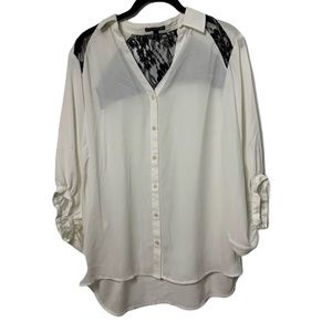 Express portofino button down blouse womens medium